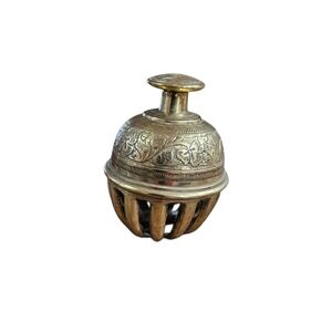 Vintage Brass India Elephant Claw Bell